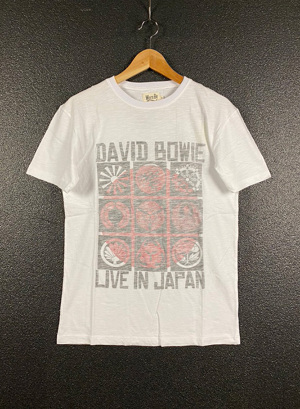 Worn By【DAVID BOWIE LIVE IN JAPAN T-shirts】(18B-1-RH-0964)